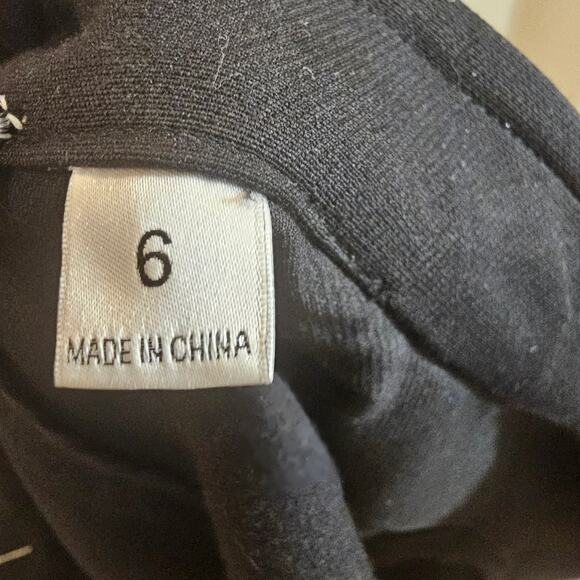 Per Se by Carlisle Black Cropped Blazer with Mandarin Collar Size 6 - Picture 7 of 8